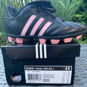 Adidas 463696 Girl Diva Black/Pink sz 12K Cleat Te